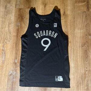 Ninth Hall “Squadron” Print Text M Logo Metal Grunge Punk Run Gym Train Tank Top